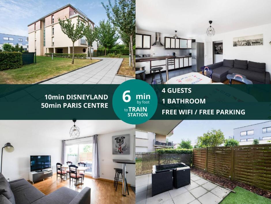 Les Paves De Prague - Appartement Pour 4 A 10 Minutes De Disneyland Paris Montévrain Dış mekan fotoğraf